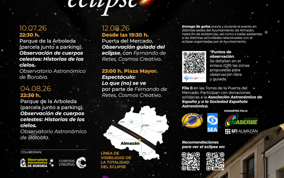 Eclipse desde Almazán (Soria)
