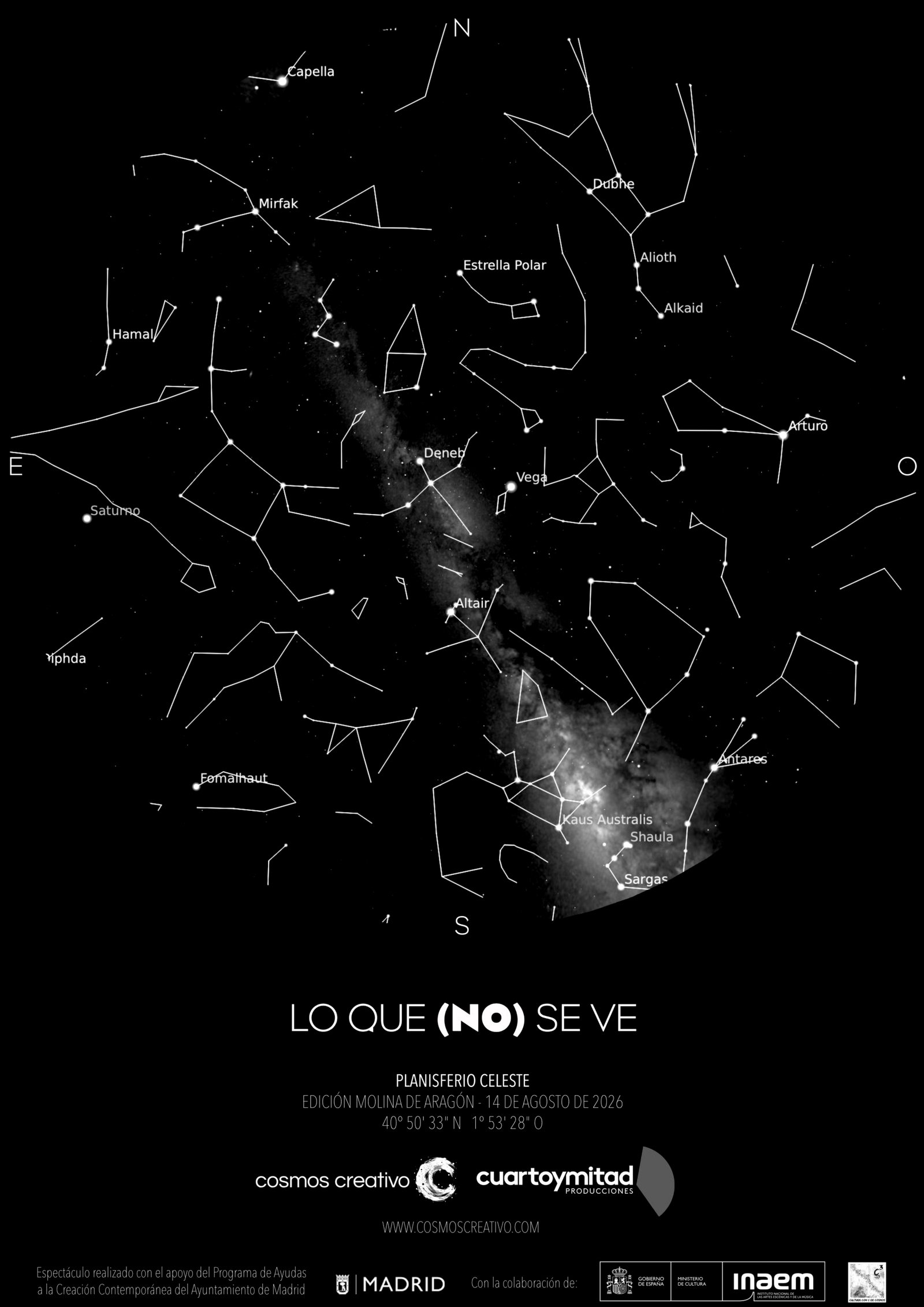 PLANISFERIO-A3-MolinadeAragon Planisferio y cartel del espectáculo "Lo que (no) se ve"